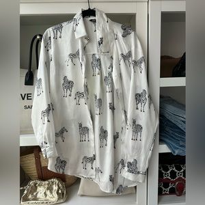 Zebra print blouse